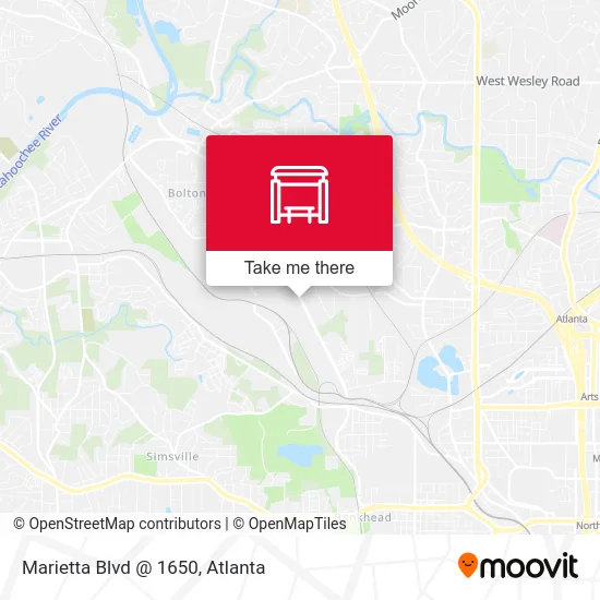 Marietta Blvd @ 1650 map