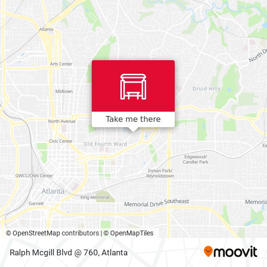 Mapa de Ralph Mcgill Blvd @ 760