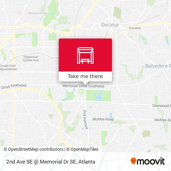 2nd Ave SE @ Memorial Dr SE map