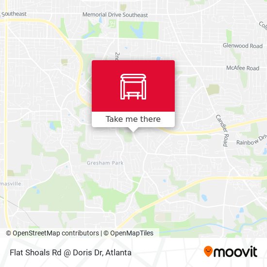Flat Shoals Rd @ Doris Dr map