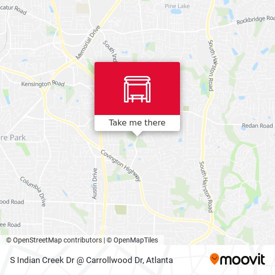 S Indian Creek Dr @ Carrollwood Dr map