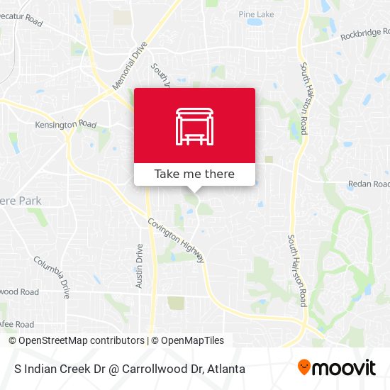 S Indian Creek Dr @ Carrollwood Dr map