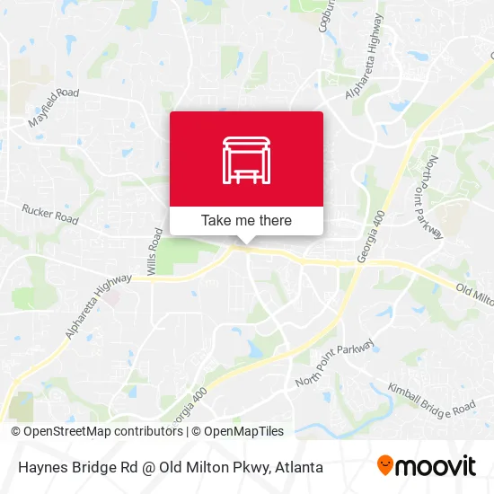 Haynes Bridge Rd @ Old Milton Pkwy map