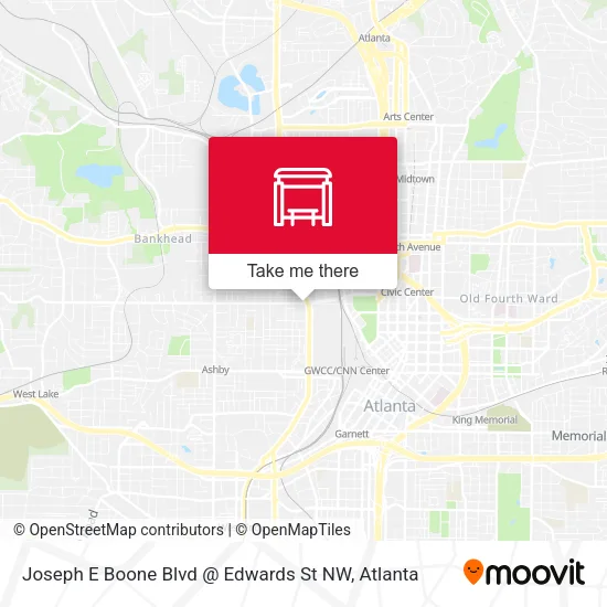 Joseph E Boone Blvd @ Edwards St NW map