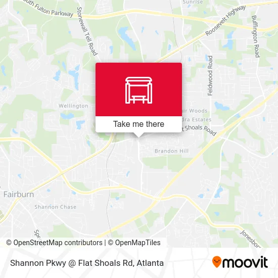 Shannon Pkwy @ Flat Shoals Rd map