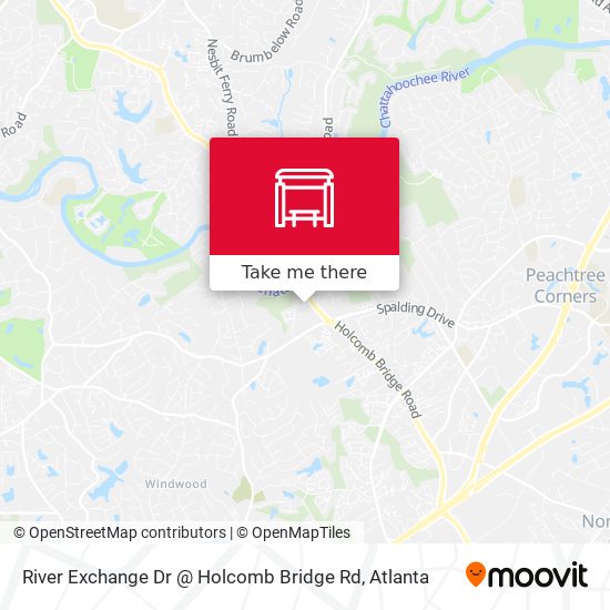 Mapa de River Exchange Dr @ Holcomb Bridge Rd