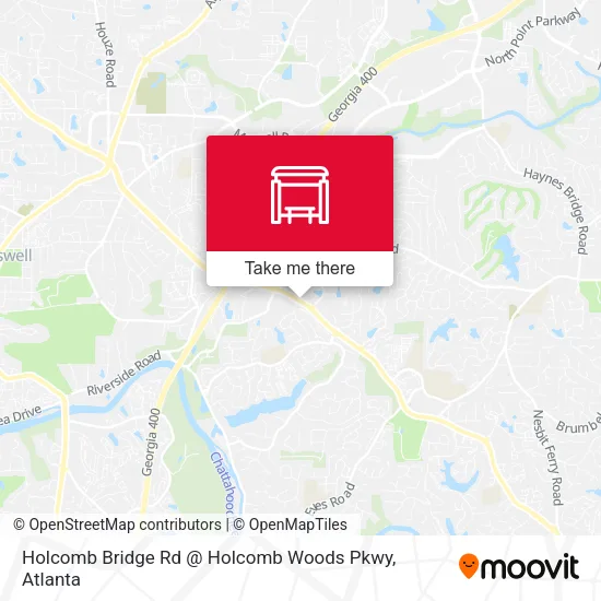 Holcomb Bridge Rd @ Holcomb Woods Pkwy map