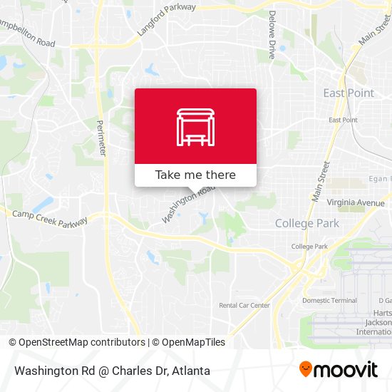 Washington Rd @ Charles Dr map