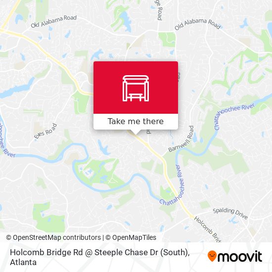 Holcomb Bridge Rd @ Steeple Chase Dr (South) map