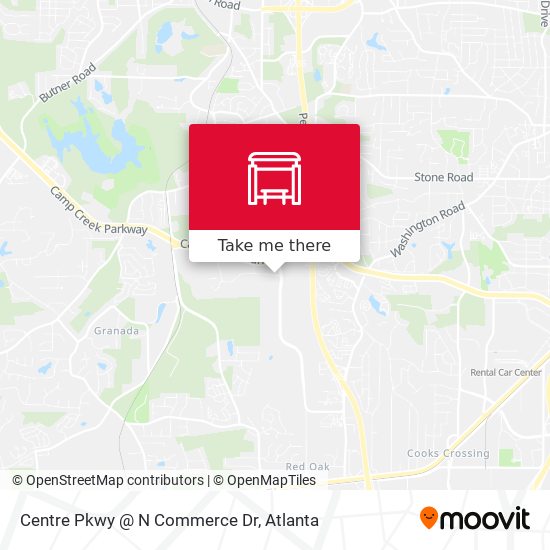 Mapa de Centre Pkwy @ N Commerce Dr