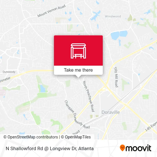 N Shallowford Rd @ Longview Dr map