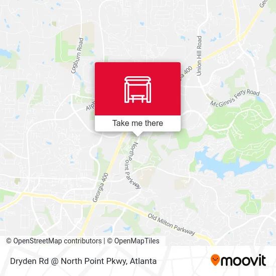 Dryden Rd @ North Point Pkwy map