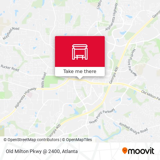 Old Milton Pkwy @ 2400 map