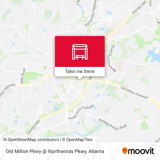 Old Milton Pkwy @ Northwinds Pkwy map