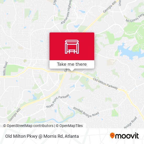 Old Milton Pkwy @ Morris Rd map