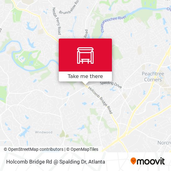 Mapa de Holcomb Bridge Rd @ Spalding Dr