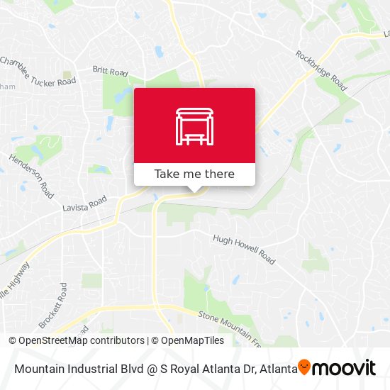 Mapa de Mountain Industrial Blvd @ S Royal Atlanta Dr