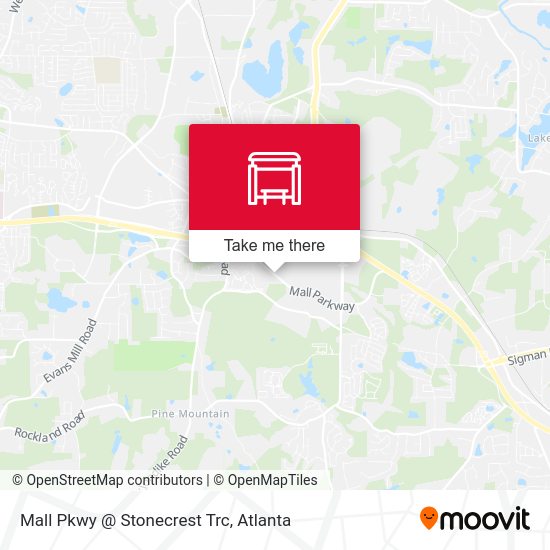 Mall Pkwy @ Stonecrest Trc map