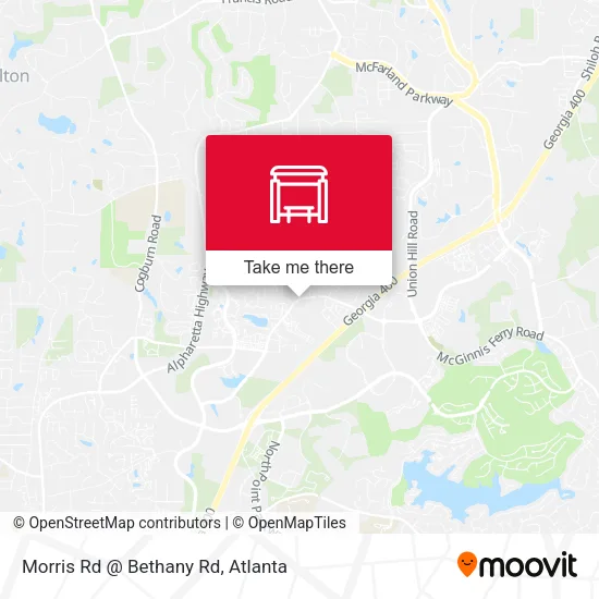 Morris Rd @ Bethany Rd map