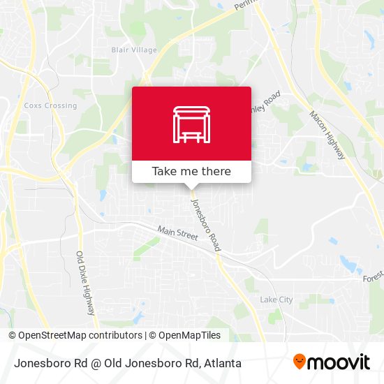 Mapa de Jonesboro Rd @ Old Jonesboro Rd