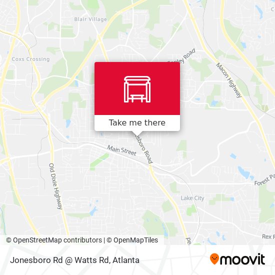 Jonesboro Rd @ Watts Rd map
