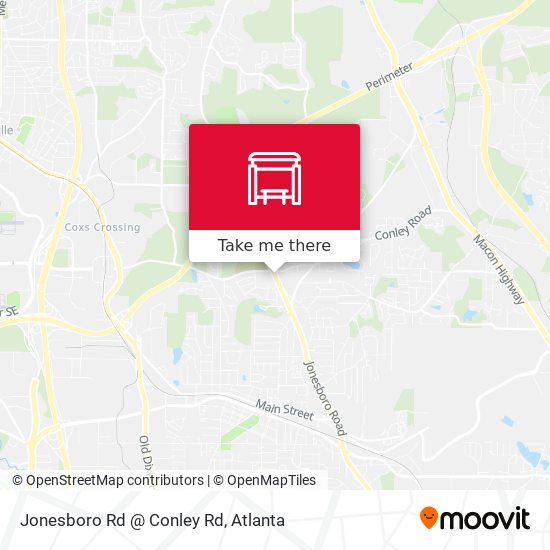 Jonesboro Rd @ Conley Rd map