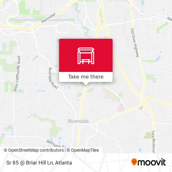 Sr 85 @ Briar Hill Ln map