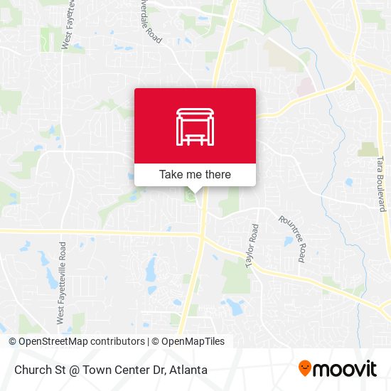 Mapa de Church St @ Town Center Dr