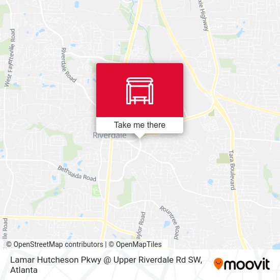 Mapa de Lamar Hutcheson Pkwy @ Upper Riverdale Rd SW