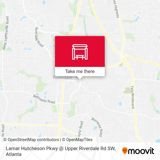 Mapa de Lamar Hutcheson Pkwy @ Upper Riverdale Rd SW
