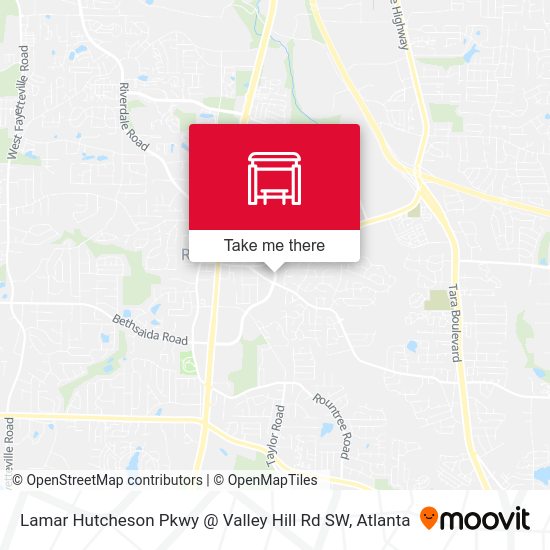 Lamar Hutcheson Pkwy @ Valley Hill Rd SW map