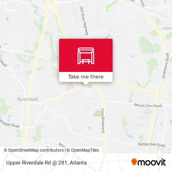 Upper Riverdale Rd @ 281 map