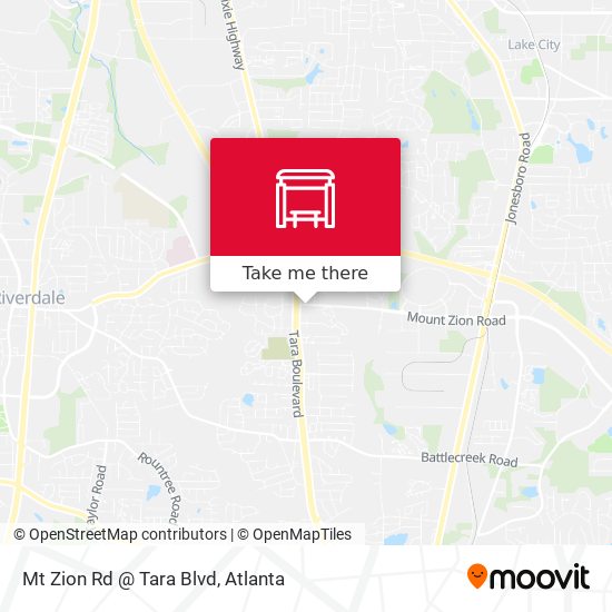Mt Zion Rd @ Tara Blvd map