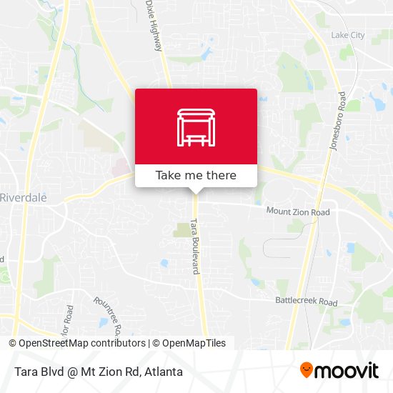 Tara Blvd @ Mt Zion Rd map