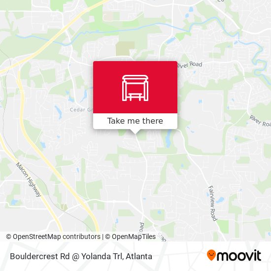 Bouldercrest Rd @ Yolanda Trl map