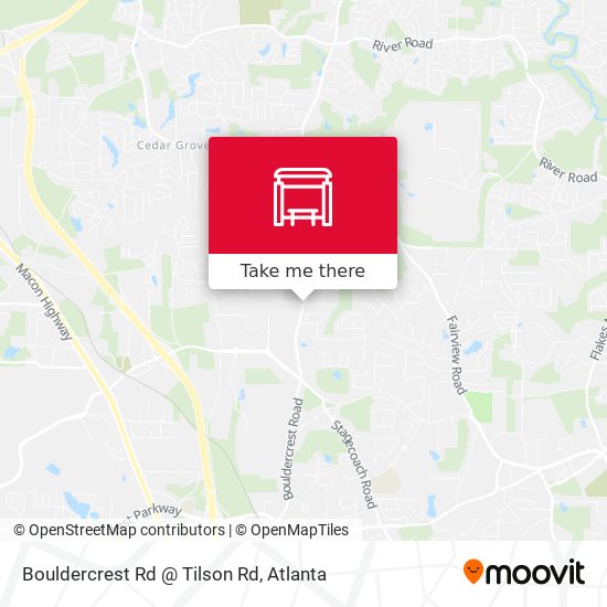 Mapa de Bouldercrest Rd @ Tilson Rd