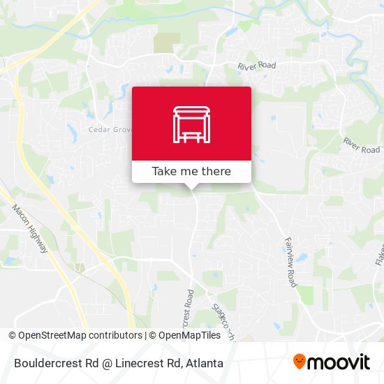 Bouldercrest Rd @ Linecrest Rd map