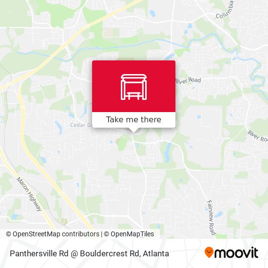 Panthersville Rd @ Bouldercrest Rd map