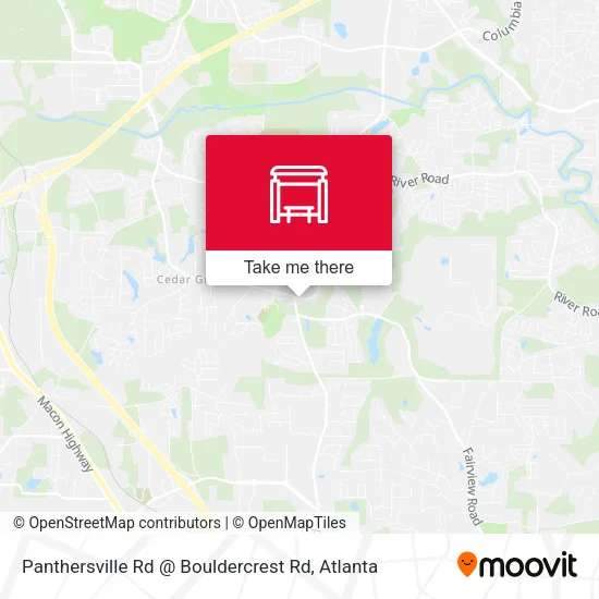 Mapa de Panthersville Rd @ Bouldercrest Rd