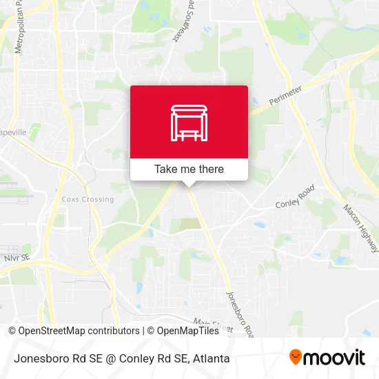 Mapa de Jonesboro Rd SE @ Conley Rd SE
