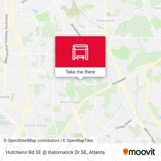 Mapa de Hutchens Rd SE @ Katomarick Dr SE