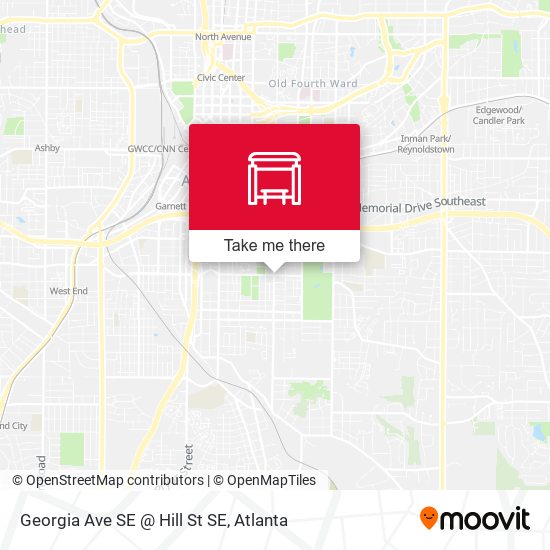 Georgia Ave SE @ Hill St SE map