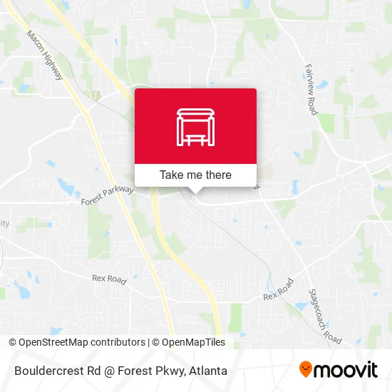Bouldercrest Rd @ Forest Pkwy map