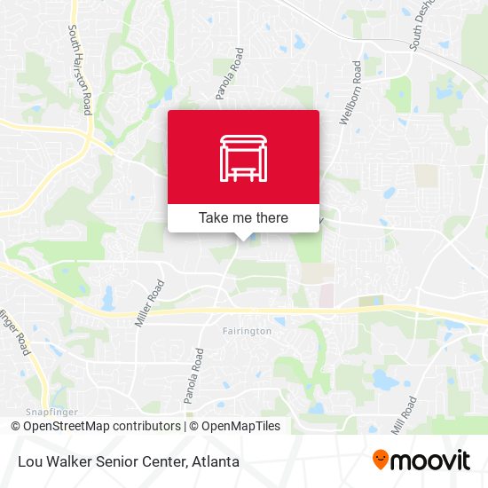 Lou Walker Senior Center map