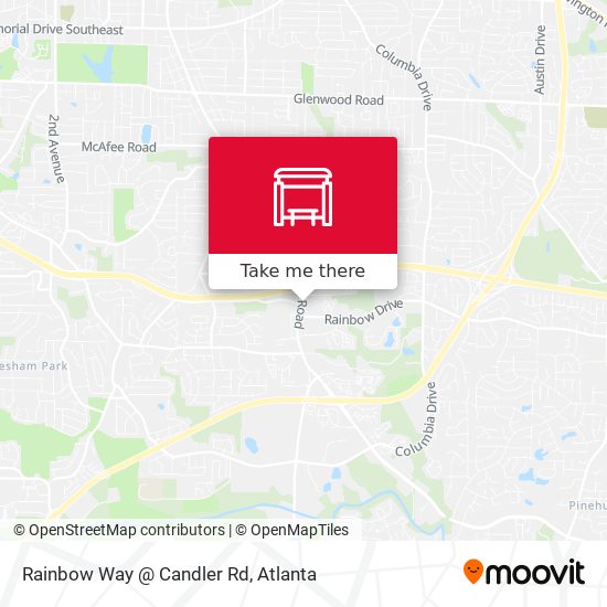 Mapa de Rainbow Way @ Candler Rd