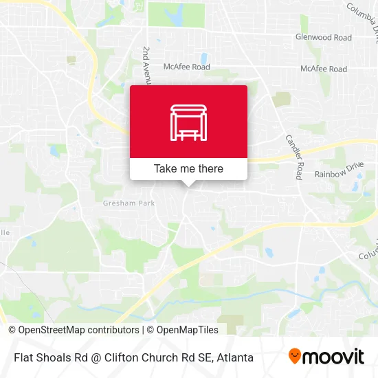 Mapa de Flat Shoals Rd @ Clifton Church Rd SE