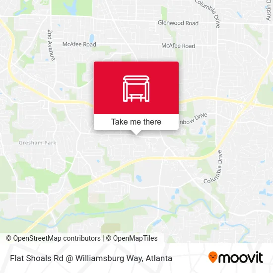 Flat Shoals Rd @ Williamsburg Way map