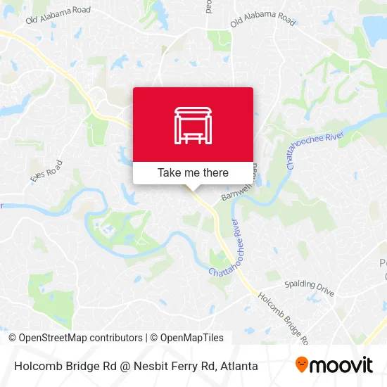 Holcomb Bridge Rd @ Nesbit Ferry Rd map