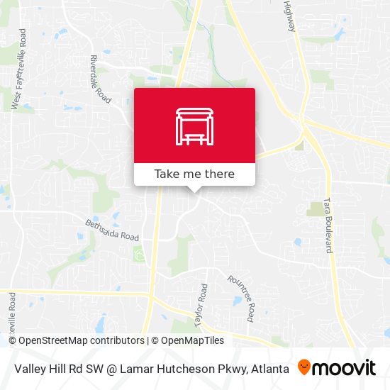Valley Hill Rd SW @ Lamar Hutcheson Pkwy map
