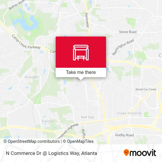 N Commerce Dr @ Logistics Way map